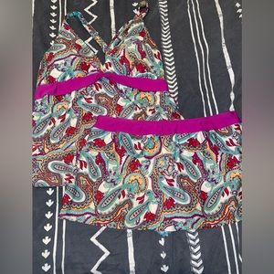 Womens size 18 tankini with skirt; new without tags